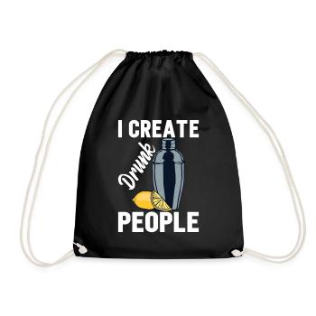 Barman Barmaman Barman barman cadeau - Sac de sport léger - noir - Devant