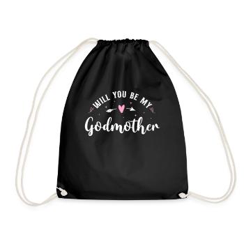 Will You Be My Godmother ? - Sac de sport léger - noir - Devant