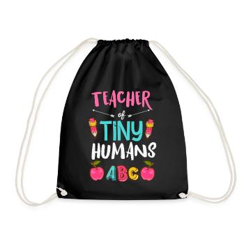Teacher of Tiny Humans Maternelle maternelle - Sac de sport léger - noir - Devant
