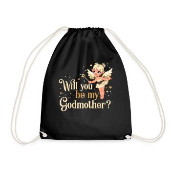 Will You Be My Godmother ? Fairy - Sac de sport léger - noir - Devant