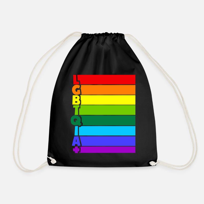 LGBTQIA Plus - Turnbeutel - Schwarz