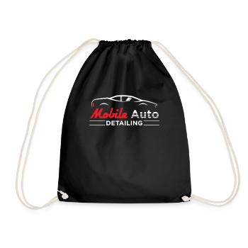 Car Detailer Mobile Auto Detailing - Drawstring Bag - black - Front