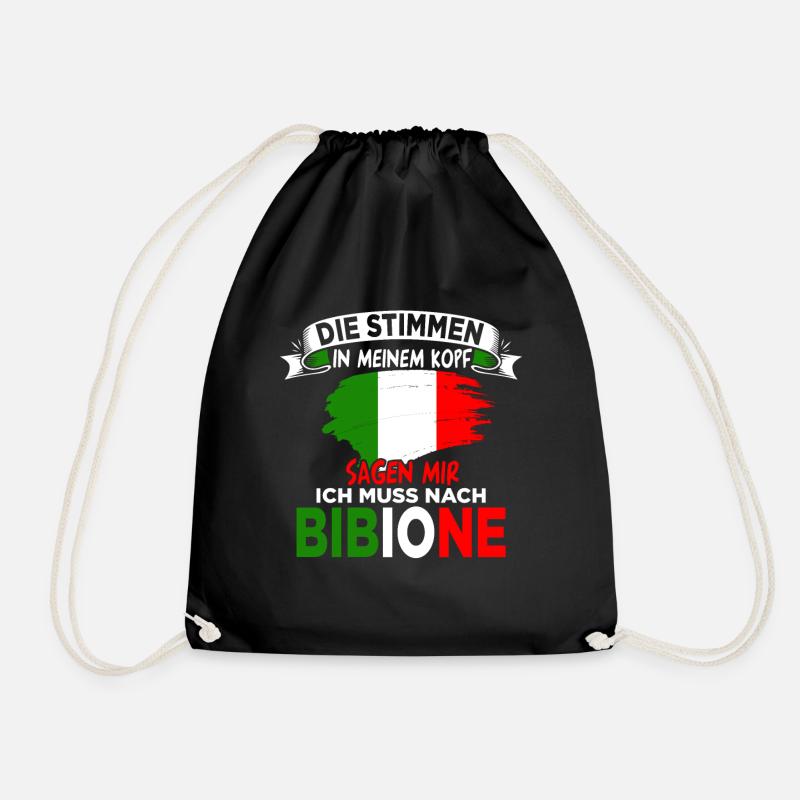 Bibione Geschenk - Turnbeutel - Schwarz