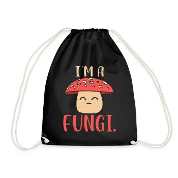 I'm a Fungi Mycologist Mushroom Hunter Forest - Drawstring Bag - black - Front