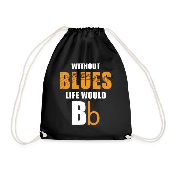 Blues - Turnbeutel - Schwarz - Vorne