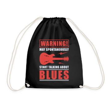 Blues - Turnbeutel - Schwarz - Vorne