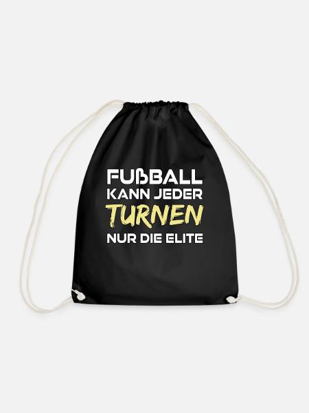Turnen - nur die Elite - Turnbeutel - Schwarz