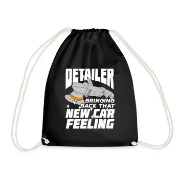Vehicle Attendant Job Vehicle Conditioner Gift - Drawstring Bag - black - Front