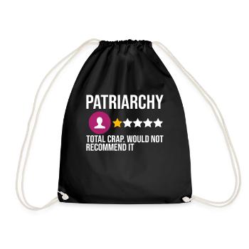 Féministe Féminisme émancipation cadeau - Sac de sport léger - noir - Devant