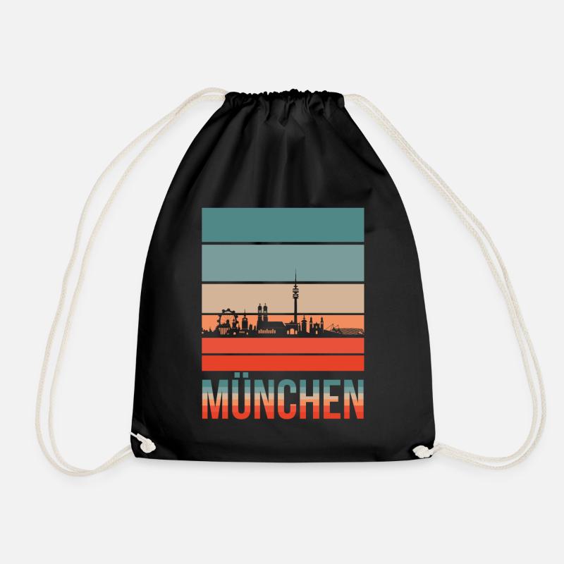 München - Turnbeutel - Schwarz