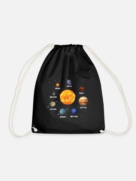 Solar System Planets Space Enthusiasts - Turnbeutel - Schwarz
