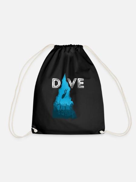 Scuba Diving Diver Dive - Turnbeutel - Schwarz
