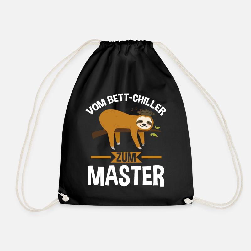 Bett Chiller Master Masterarbeit Akademiker - Turnbeutel - Schwarz