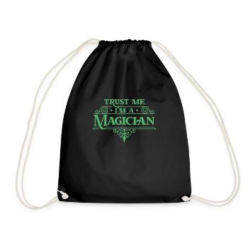 Fais-moi confiance Je suis magicien magique Magiciens - Sac de sport léger - noir - Devant