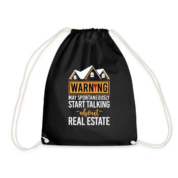 Realtor Warning May Start Talking - Sac de sport léger - noir - Devant
