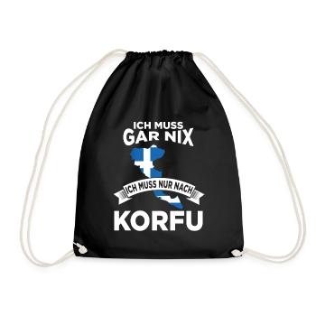Je n’ai pas besoin d’aller à Corfou - Sac de sport léger - noir - Devant