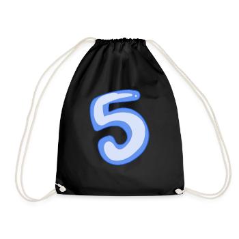 5 Bleu - Sac de sport léger - noir - Devant
