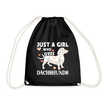 Blaireau Cheveux rugueux Teckel Teckel Amateur de chiens - Sac de sport léger - noir - Devant