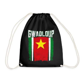 Guadeloupe Drapeau - Sac de sport léger - noir - Devant