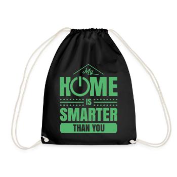 Ma maison est plus intelligente que toi Smart Home Smartes - Sac de sport léger - noir - Devant