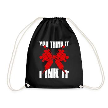 Tattoo Studio Tattoo Artist Gift - Drawstring Bag - black - Front