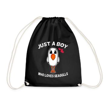 gull - Drawstring Bag - black - Front