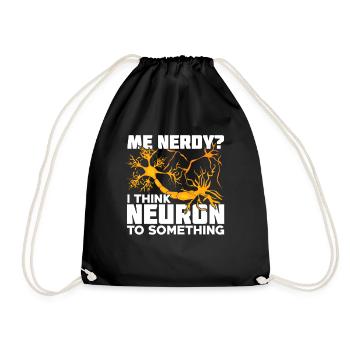 Neuroscience Neuroscientist Gift - Drawstring Bag - black - Front