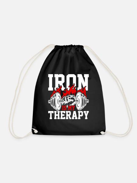 Fitness Bodybuilding Training Workout Gym Geschenk - Turnbeutel - Schwarz