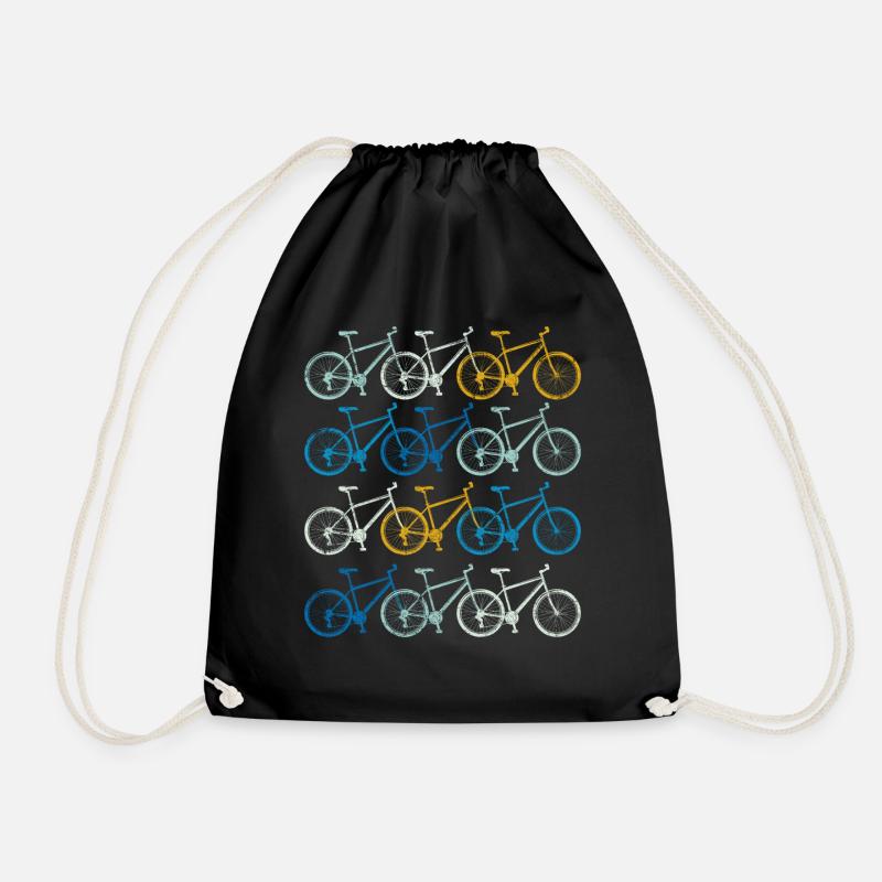 Fahrrad Radsport Geschenk - Turnbeutel - Schwarz