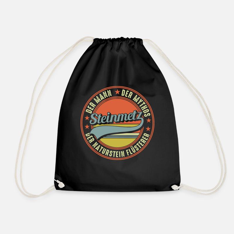 Steinmetz Geburtstagsgeschenk - Turnbeutel - Schwarz