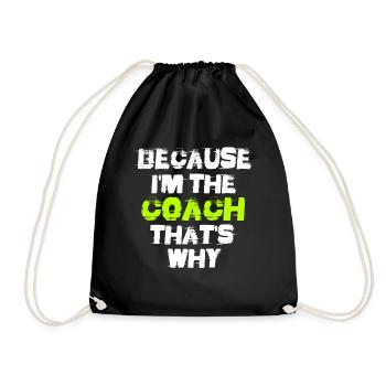 Fitness Coach - Because I’m The Coach That’s Why - Sac de sport léger - noir - Devant