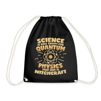 Quantenphysik - Turnbeutel - Schwarz - Vorne