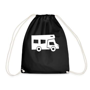 Caravane Camping Camping Camper - Sac de sport léger - noir - Devant
