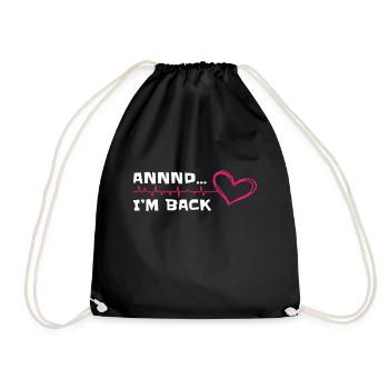 Cadeaux et accessoires pour le rétablissement - Sac de sport léger - noir - Devant