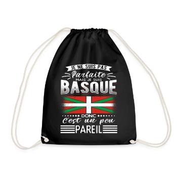 Pays Basque Homme Basque - Sac de sport léger - noir - Devant