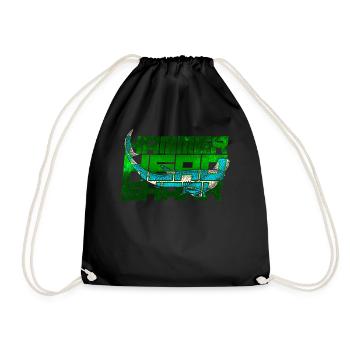 Hammerhead - Drawstring Bag - black - Front