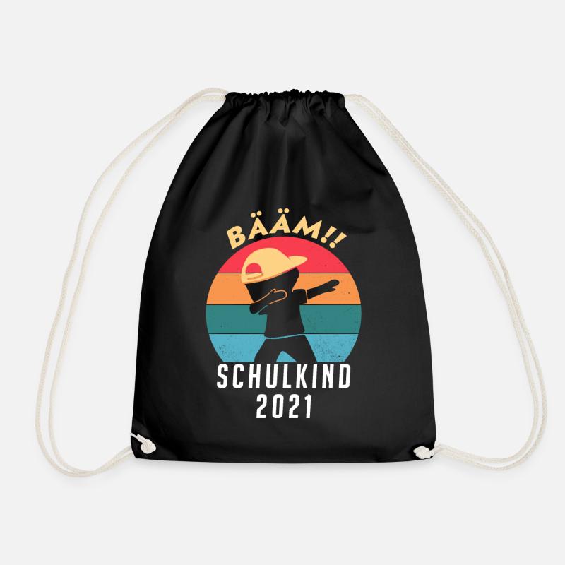 Schulkind 2021 Einschulung Schulanfang - Turnbeutel - Schwarz