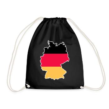 Germany - Drawstring Bag - black - Front