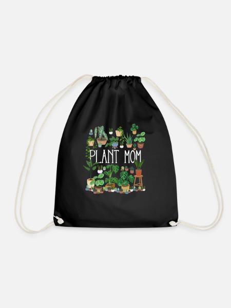 Plant Mom - Turnbeutel - Schwarz