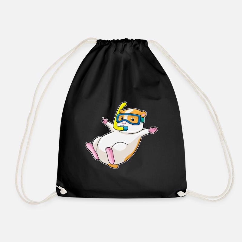 Hamster en plongée en apnée - Sac de sport léger - noir