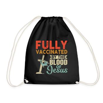 Vaccination Fully Vaccinated By The Blood Of Jesus - Sac de sport léger - noir - Devant