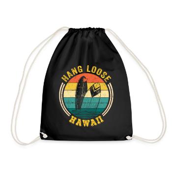 Hawaï Shirt Aloha Hang-Loose Surf Surf - Sac de sport léger - noir - Devant