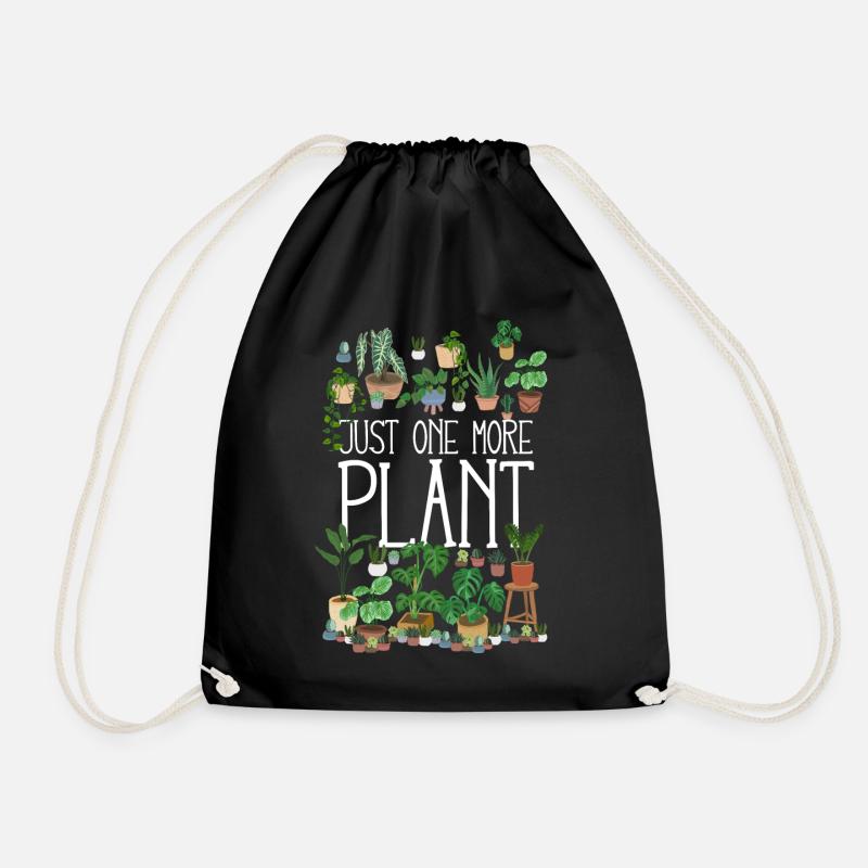 Just One More Plant - Turnbeutel - Schwarz
