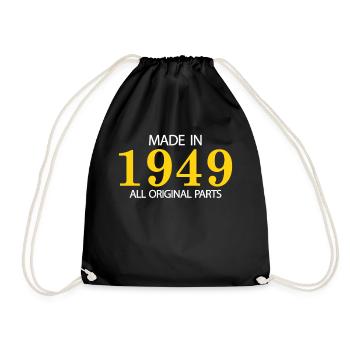 Made in 1949 all original parts - Drawstring Bag - black - Front
