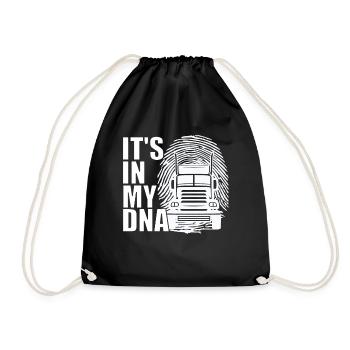 LKW-Fahrer Fernfahrer - It's In My DNA Trucker - Turnbeutel - Schwarz - Vorne