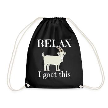 Détends-toi je chèvre ça - Sac de sport léger - noir - Devant