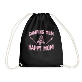 Camping Mom Happy Mom Motorhome - Sac de sport léger - noir - Devant
