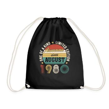 Awesome since Août 1980 Anniversaire - Sac de sport léger - noir - Devant
