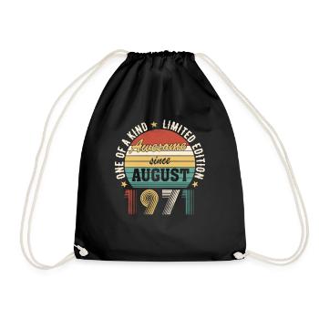 Awesome since Août 1971 Anniversaire - Sac de sport léger - noir - Devant