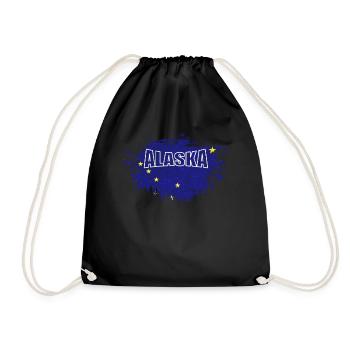 Alaska - Drawstring Bag - black - Front
